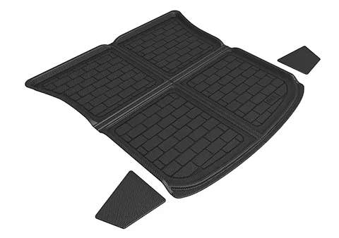 M1TL0171309 – 3D MATS/U-AC Cargo Area Liner, Black Direct Fit Raised Edge Thermoplastic Rubber Of Carbon Fiber Textur...